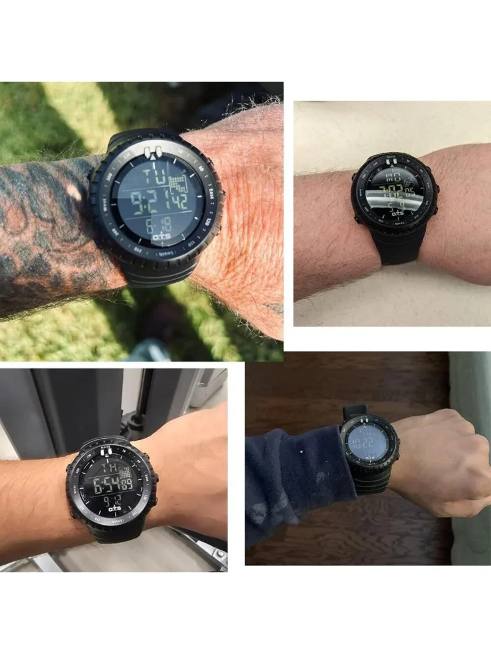 Men's Waterproof Digital Sports Watch | Tactical LED Backlight Timepiece